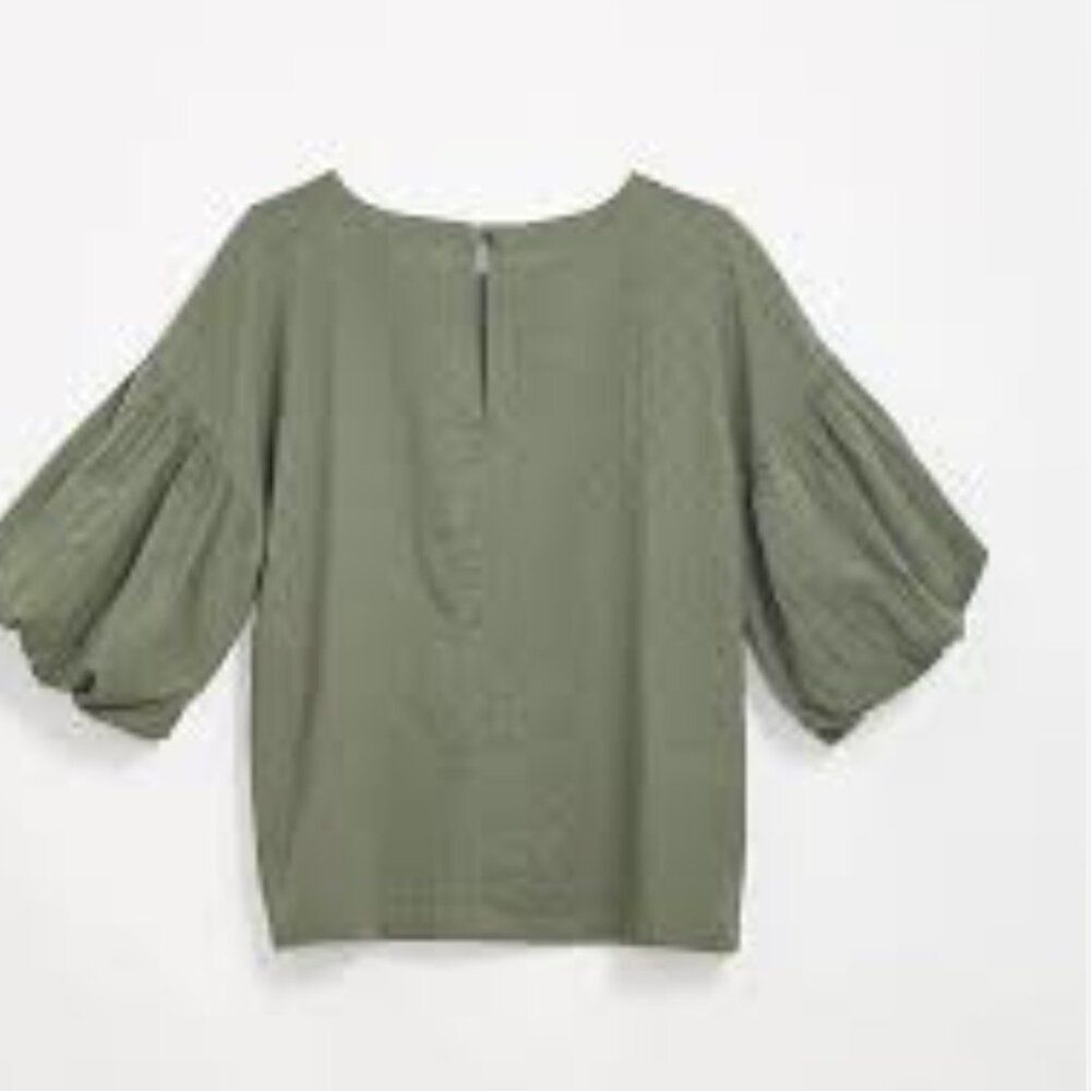 LOFT‎ Balloon Sleeve Top - Size L - NWT - Picture 2 of 3